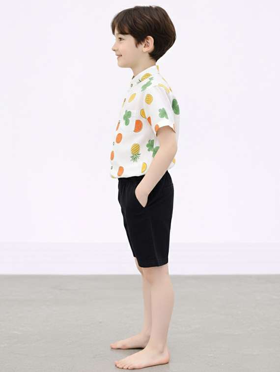 boys printed shirt and shorts set - 22346004 -  Standard Image - 2