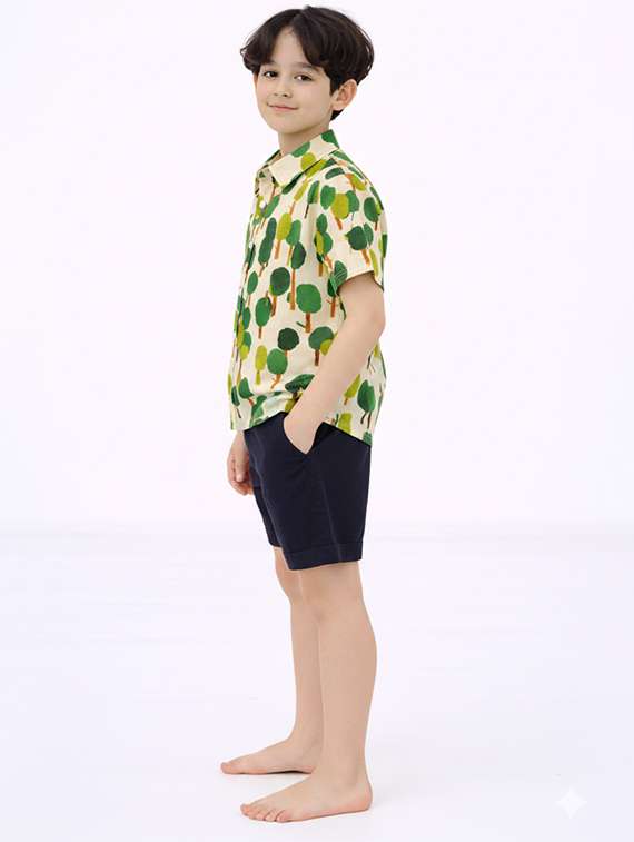boys printed shirt and shorts set - 22346027 -  Standard Image - 2