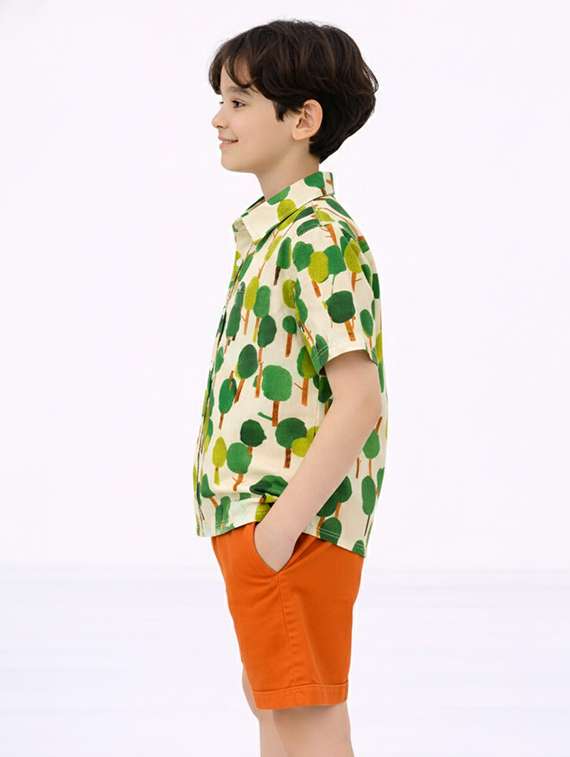 boys printed shirt and shorts set - 22346030 -  Standard Image - 2