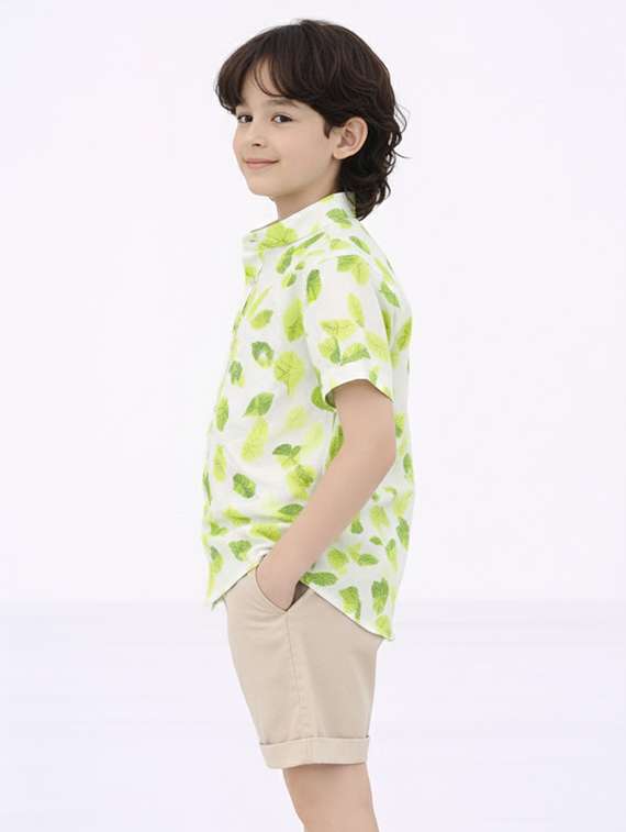 boys printed shirt and shorts set - 22346035 -  Standard Image - 2