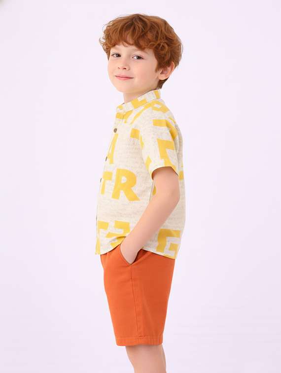 boys printed shirt and shorts set - 22346057 -  Standard Image - 2