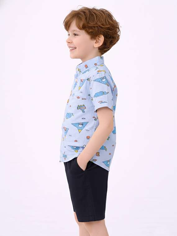 boys printed shirt and shorts set - 22346064 -  Standard Image - 2