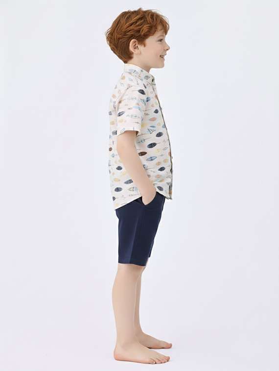 boys printed shirt and shorts set - 22346069 -  Standard Image - 2