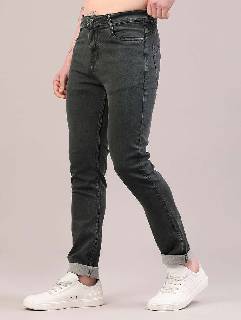 men plain mid rise full length jeans - 22346244 -  Standard Image - 2