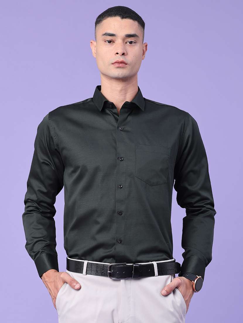 men solid long sleeve slim fit formal shirt - 22346338 -  Standard Image - 2