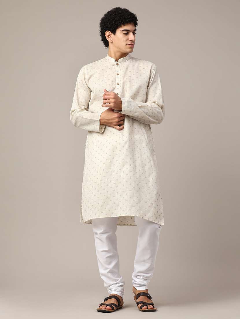 beige polyester kurta pyjama ethnic wear - 22346340 -  Standard Image - 2