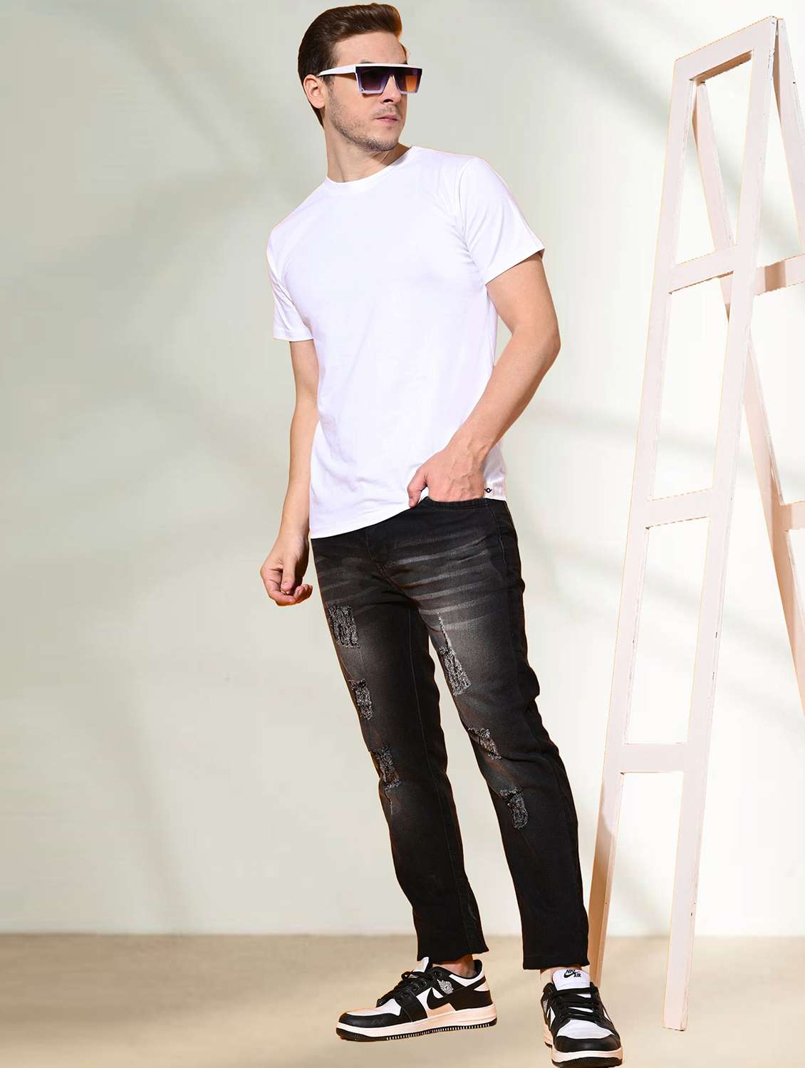men distressed mid rise slim fit jean - 22347182 -  Standard Image - 2