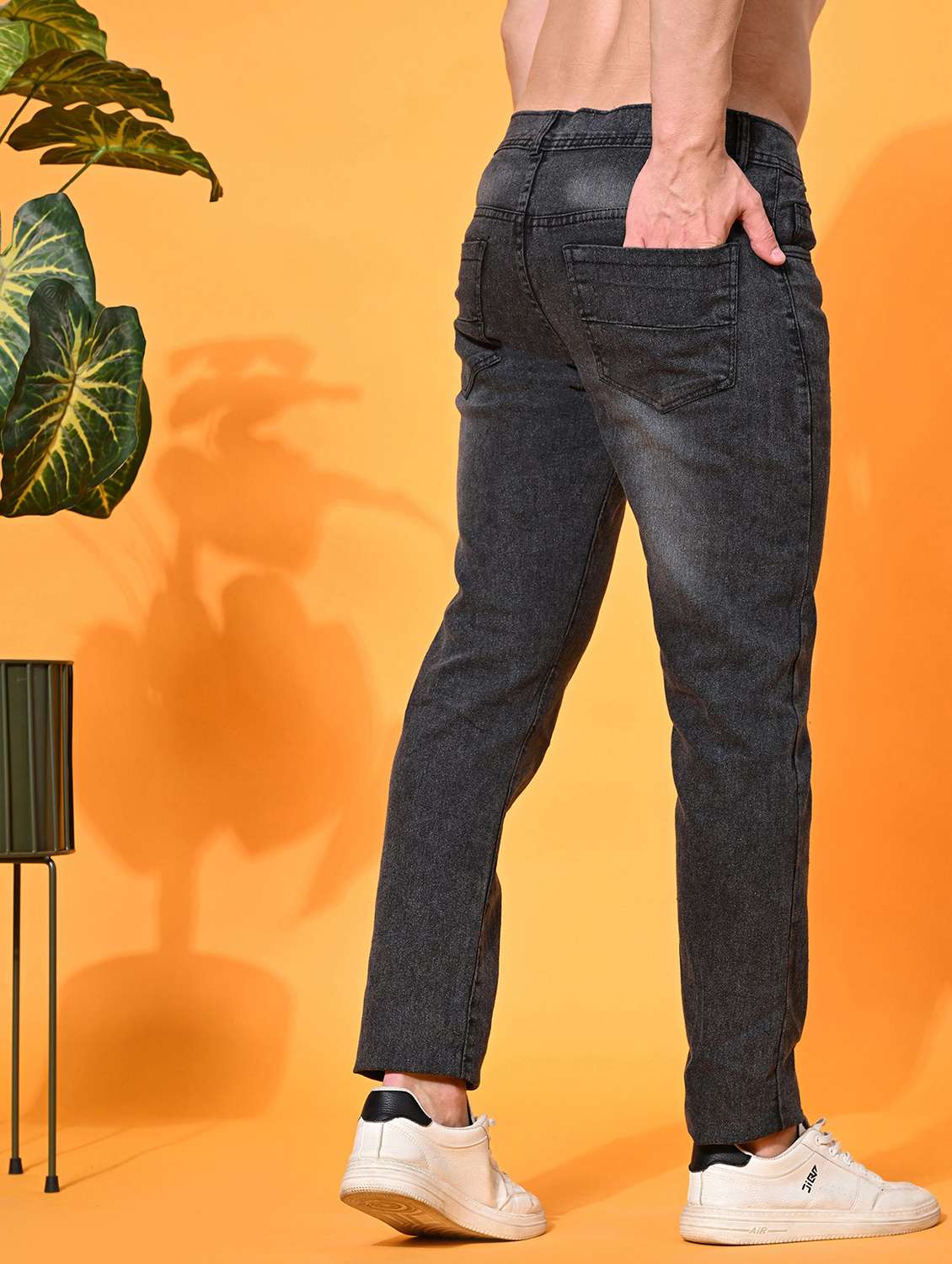 men solid mid rise slim fit jeans - 22347284 -  Standard Image - 2