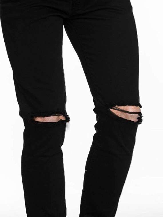 men slash knee mid rise slim fit jean - 22347676 -  Standard Image - 2