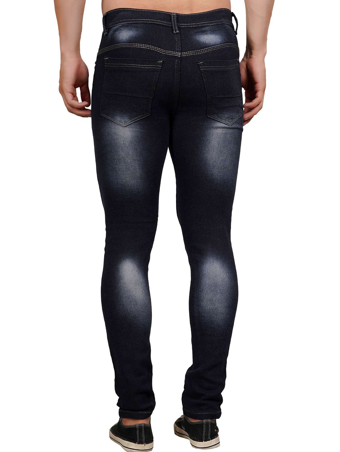 men slash knee mid rise skinny fit jean - 22347737 -  Standard Image - 2