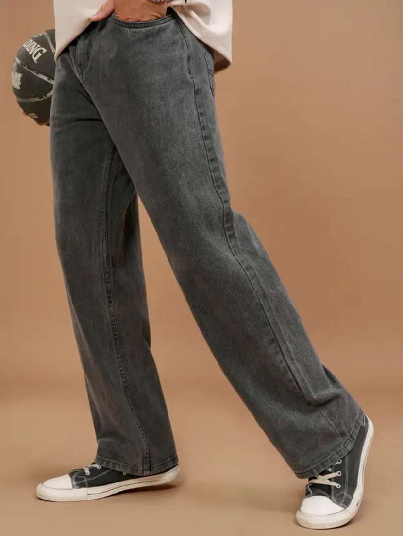 men solid mid rise straight fit jeans  - 22348341 -  Standard Image - 2