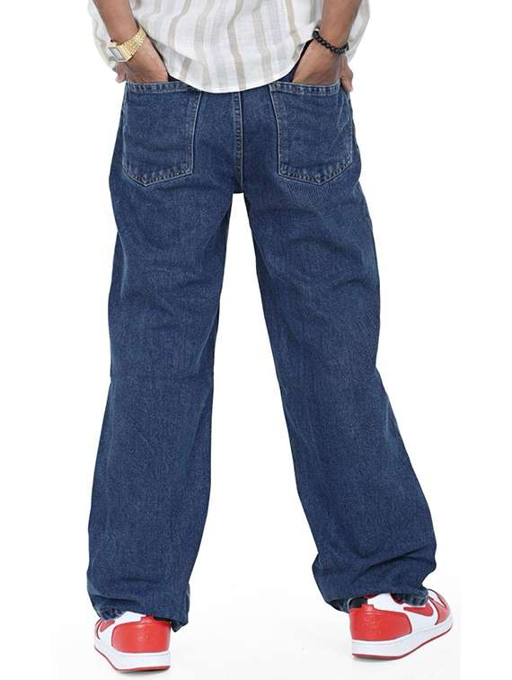 men solid mid rise baggy jeans  - 22348476 -  Standard Image - 2