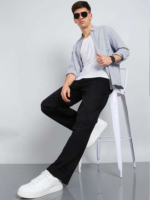 men solid mid rise straight fit jeans  - 22349378 -  Standard Image - 2