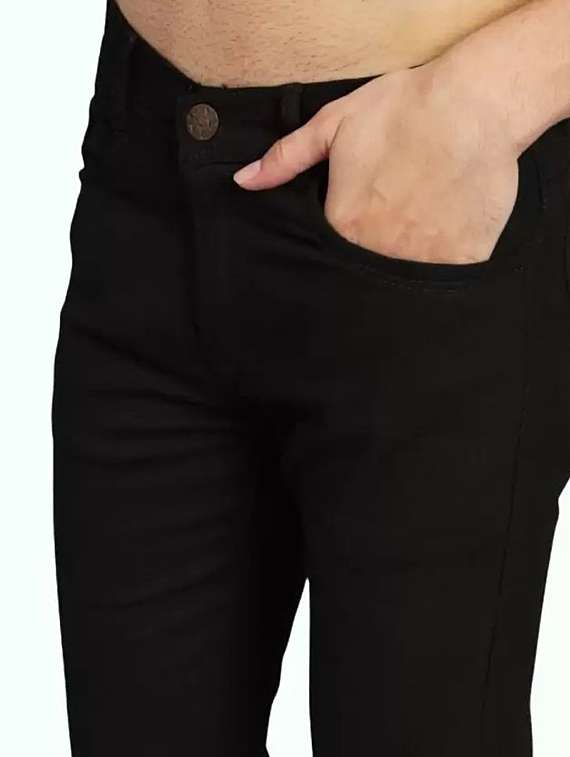 men solid mid rise slim fit jean - 22349588 -  Standard Image - 2