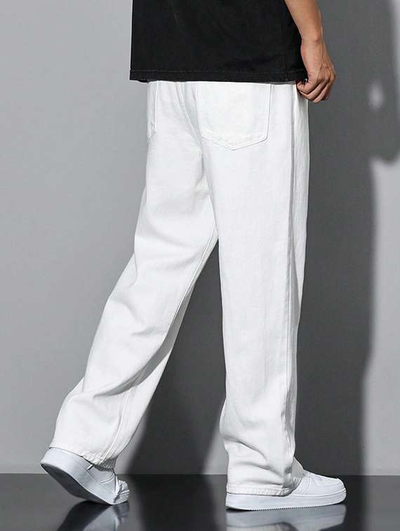 men solid mid rise relaxed fit jeans  - 22349891 -  Standard Image - 2