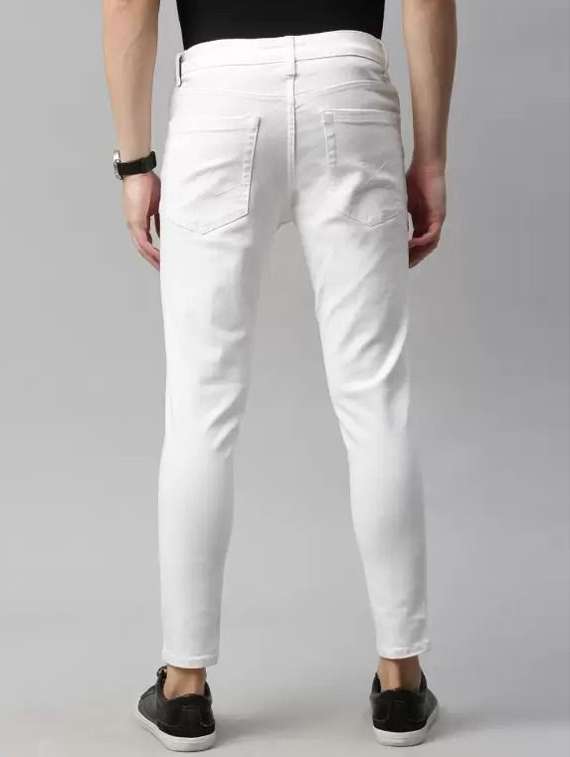 men solid mid rise slim fit jean - 22350073 -  Standard Image - 2