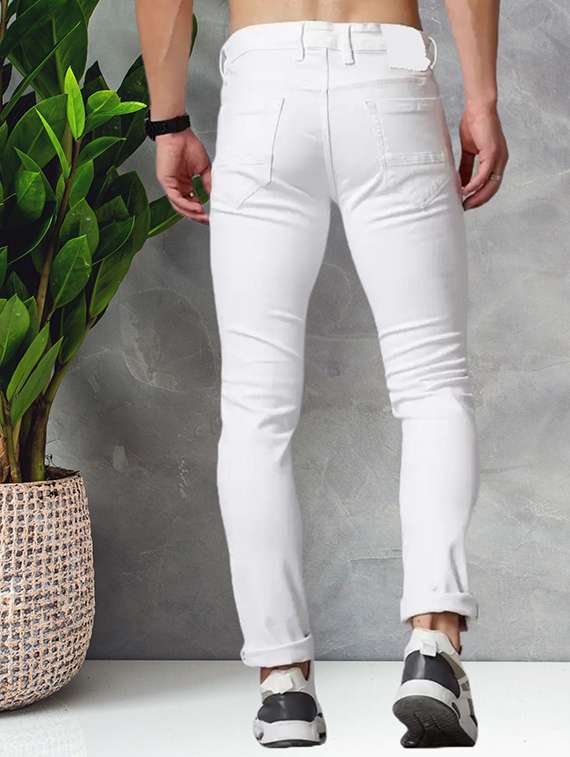 men solid mid rise slim fit jeans  - 22350116 -  Standard Image - 2