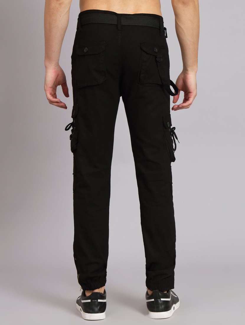 men solid mid rise denim cargo - 22351678 -  Standard Image - 2