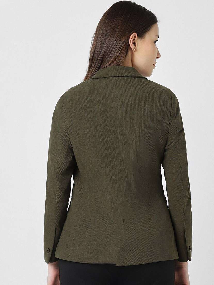 women solid long sleeve single breasted blazer - 22353326 -  Standard Image - 2