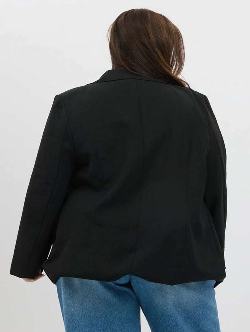 women solid long sleeve single breasted blazer - 22353373 -  Standard Image - 2