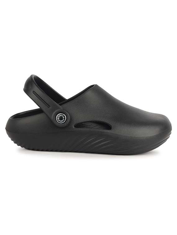 men black slip on clog - 22353441 -  Standard Image - 2