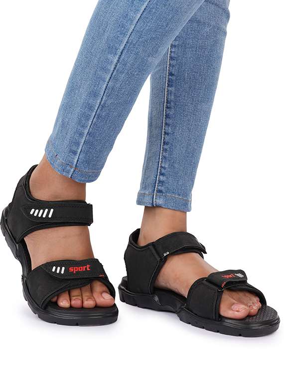 men black back strap floater - 22353444 -  Standard Image - 2