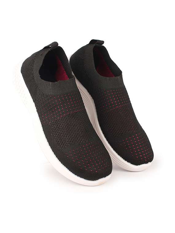 women black slip on casual shoe - 22353450 -  Standard Image - 2