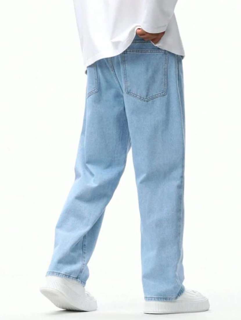 men plain mid rise full length jeans - 22353551 -  Standard Image - 2