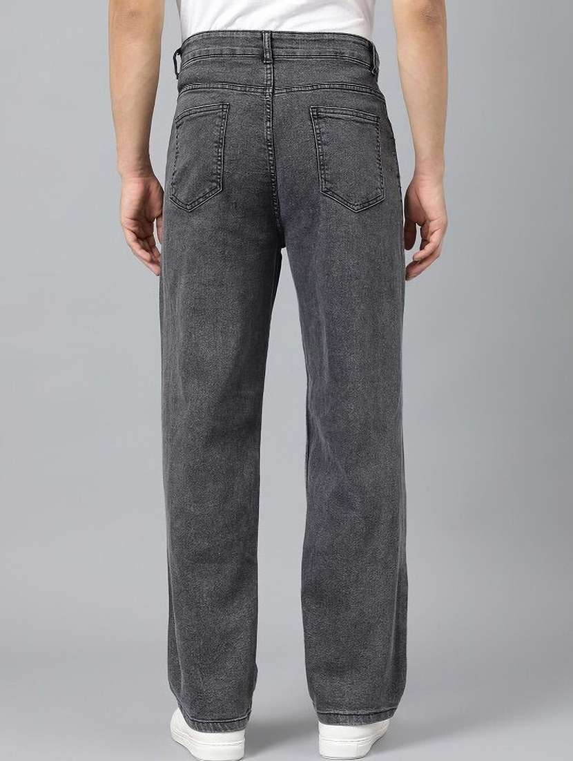 men plain mid rise full length jeans - 22353566 -  Standard Image - 2