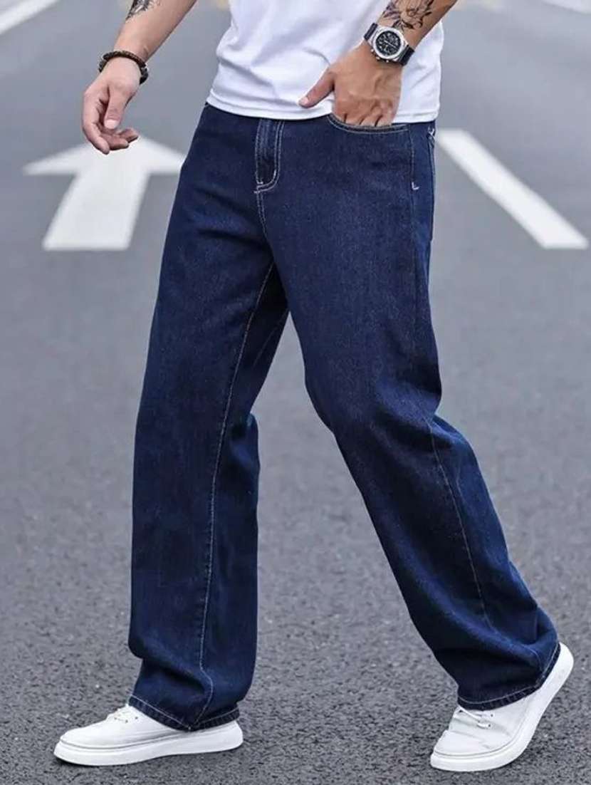 men plain mid rise full length jeans - 22353628 -  Standard Image - 2