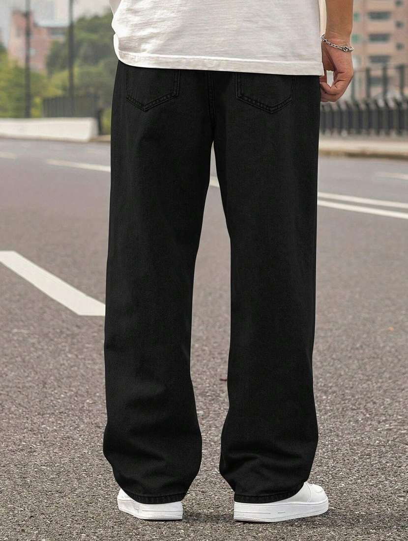 men plain mid rise full length jeans - 22353644 -  Standard Image - 2