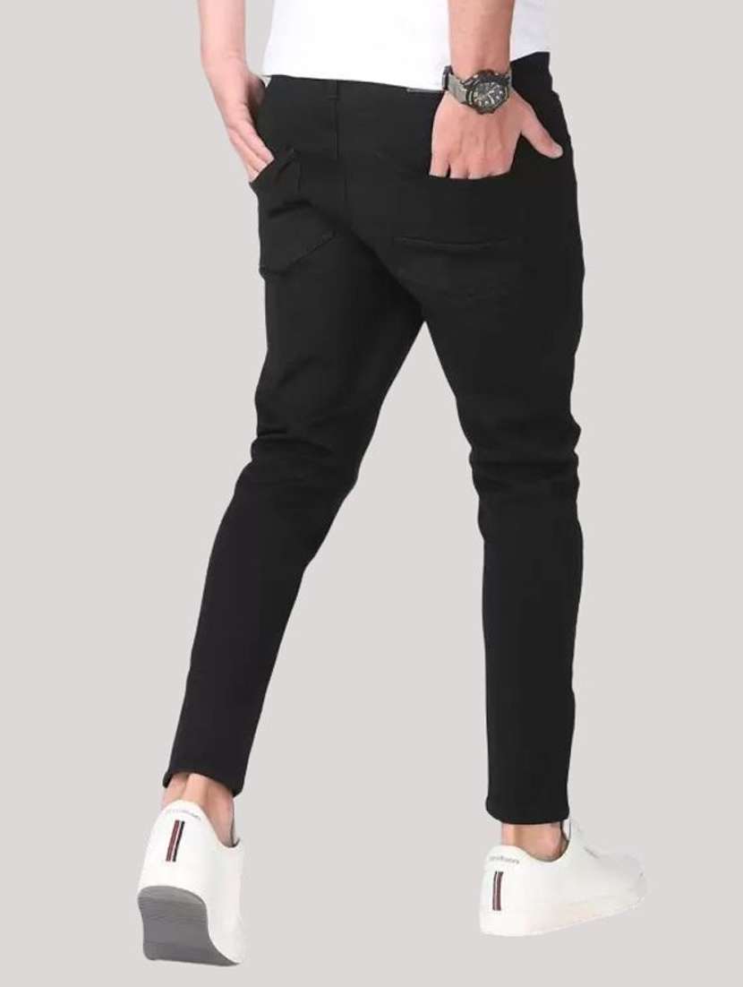 men plain mid rise full length jeans - 22353678 -  Standard Image - 2