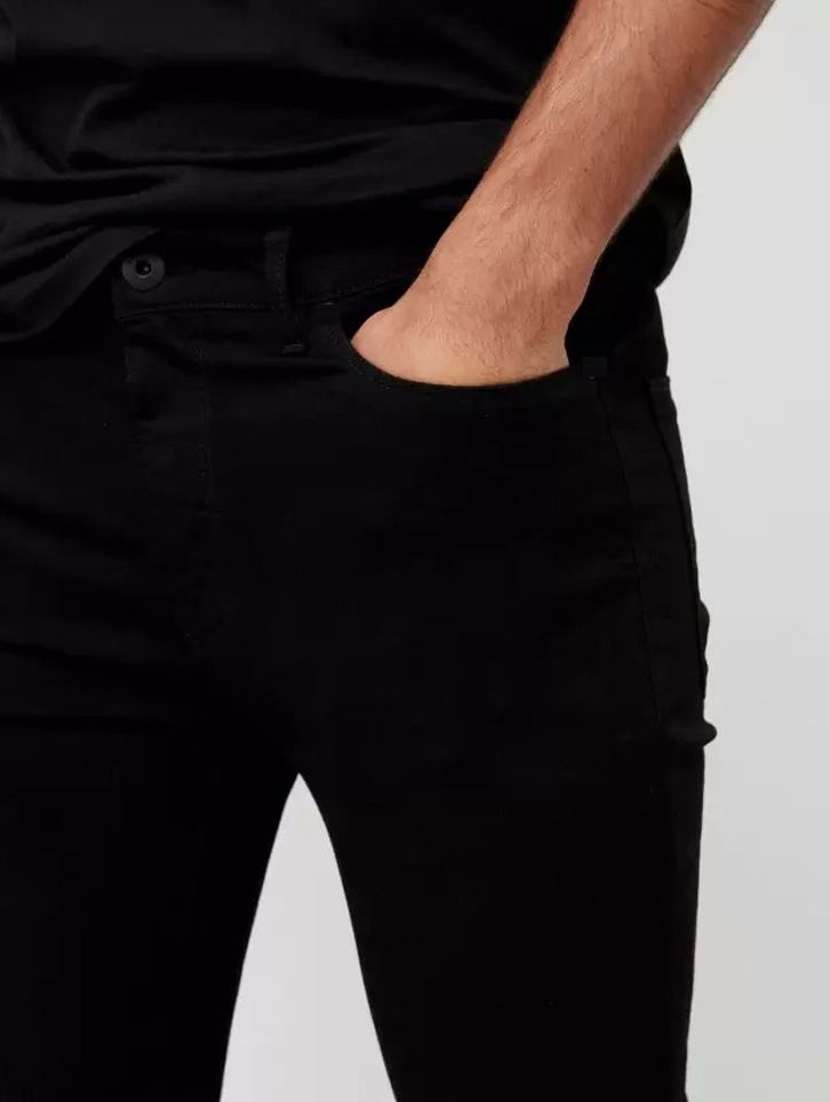 Men Plain Mid Rise Full Length Jeans - 22353694 -  Standard Image - 2