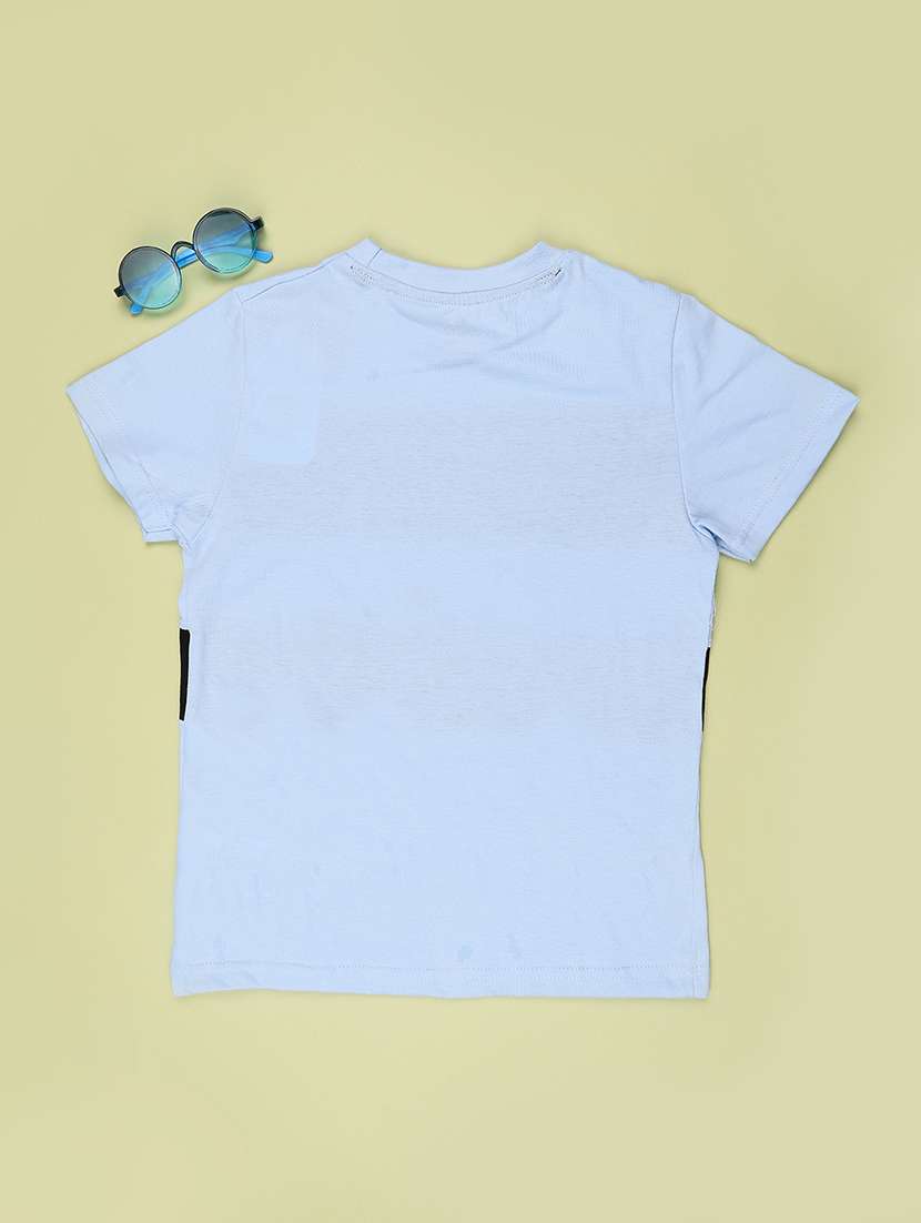 boys colourblocked round neck t-shirt  - 22353826 -  Standard Image - 2