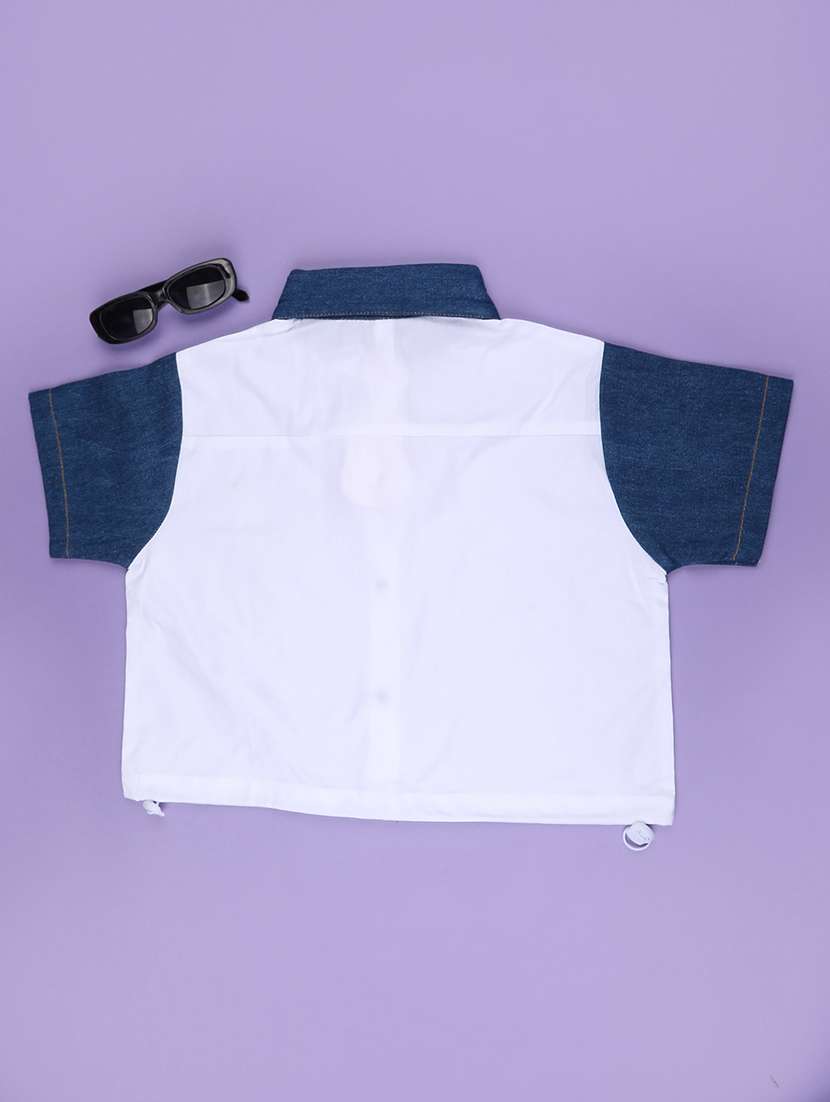 white cotton shirts top - 22353837 -  Standard Image - 2