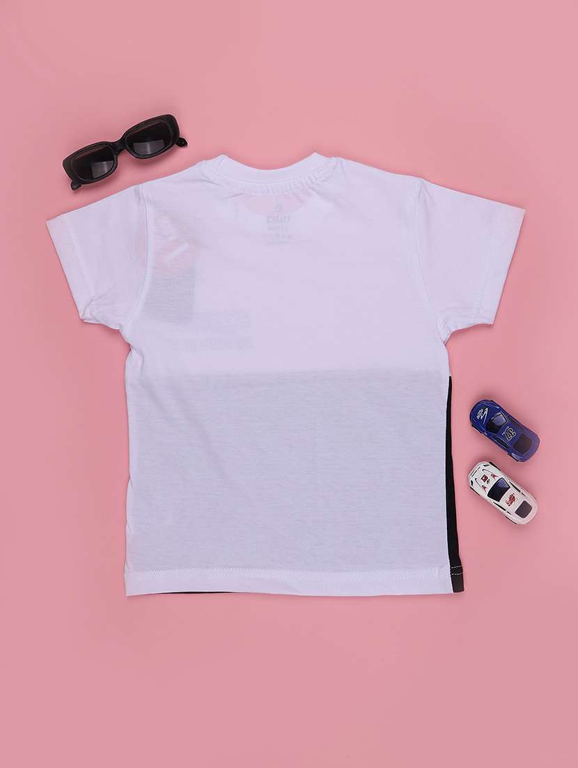 boys colourblocked round neck t-shirt - 22353891 -  Standard Image - 2