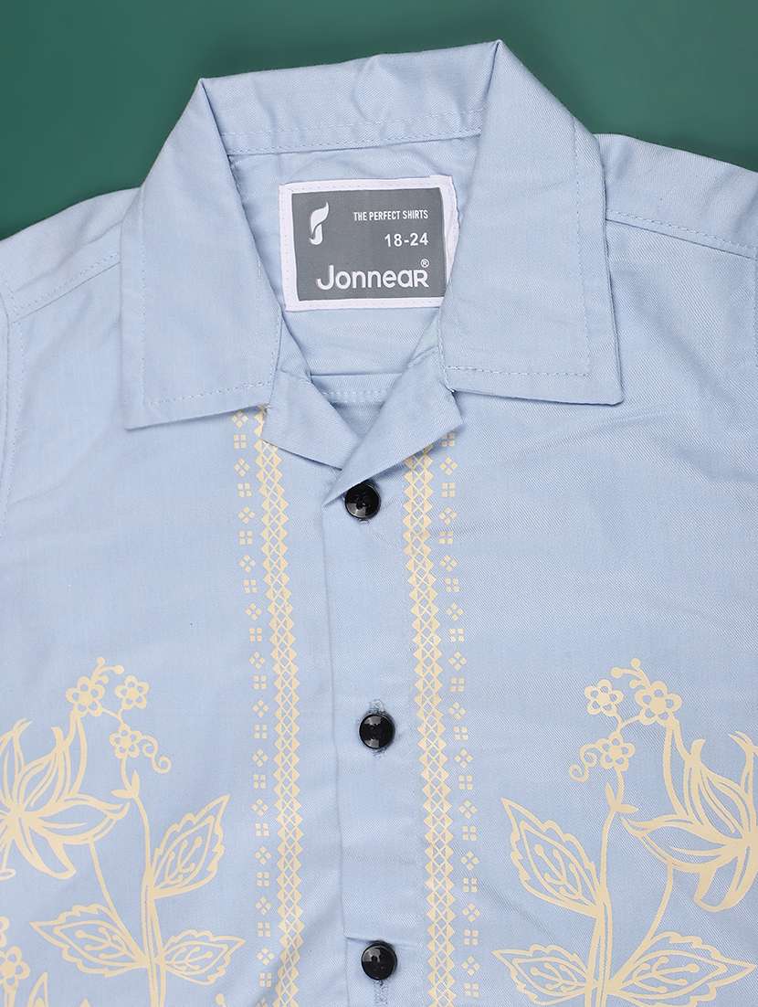boys printed short sleeve collared shirt - 22353984 -  Standard Image - 2