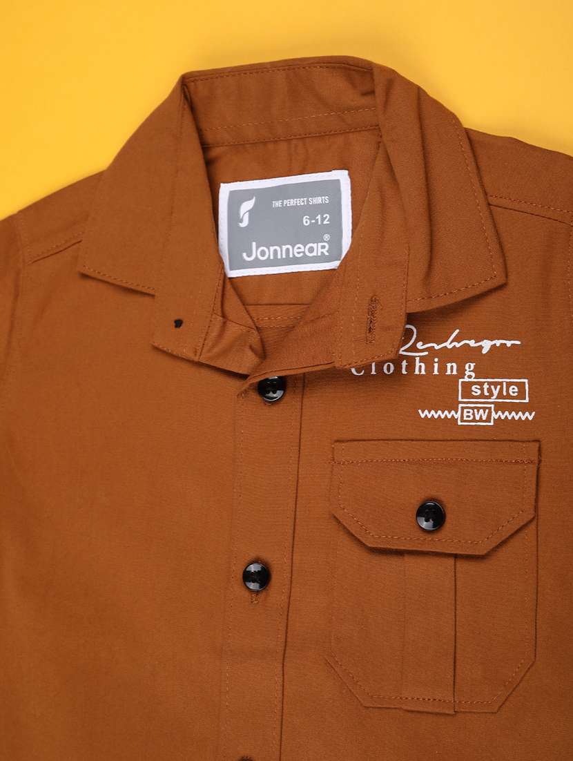 boys printed short sleeve collared shirt - 22353989 -  Standard Image - 2