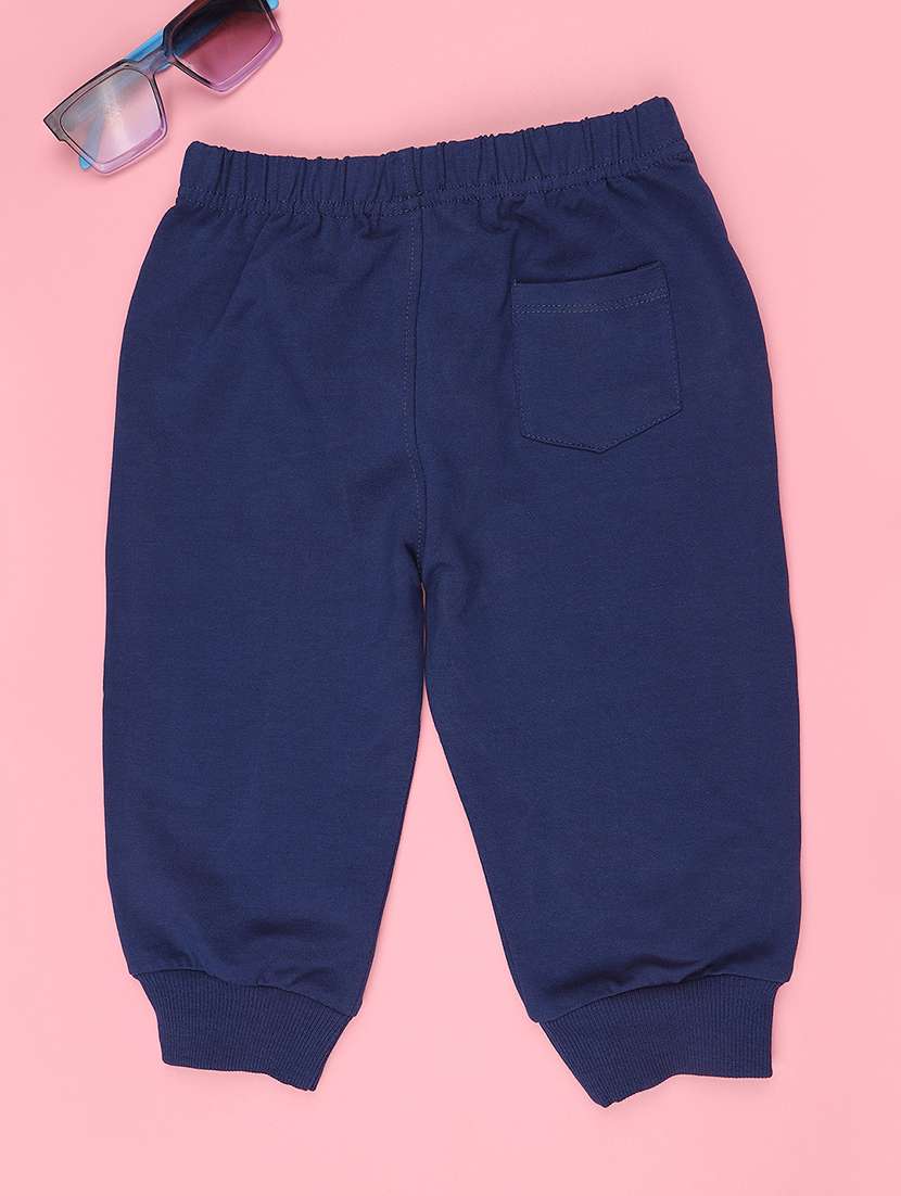 navy blue poly cotton plain jogger - 22354173 -  Standard Image - 2