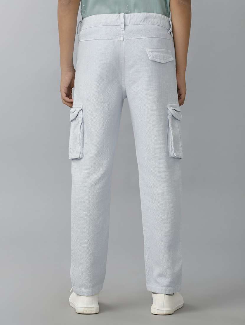 boys solid mid rise cargo - 22354291 -  Standard Image - 2