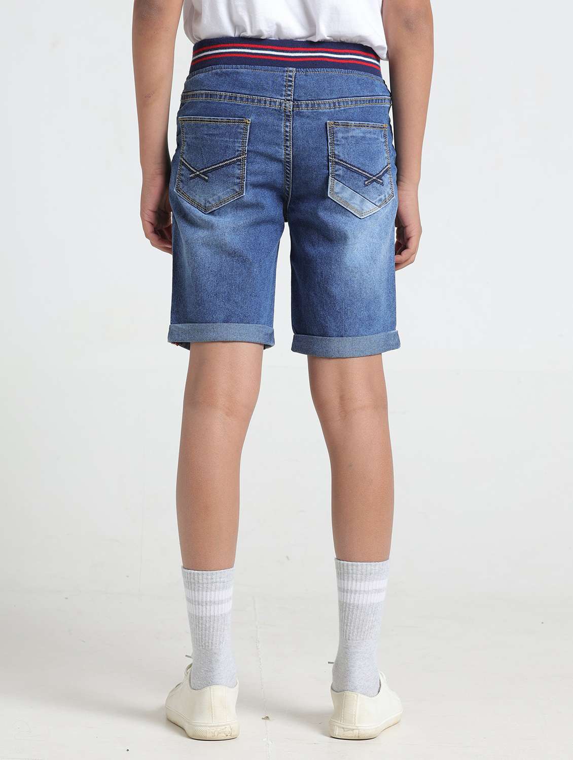 boys solid mid rise shorts  - 22354293 -  Standard Image - 2