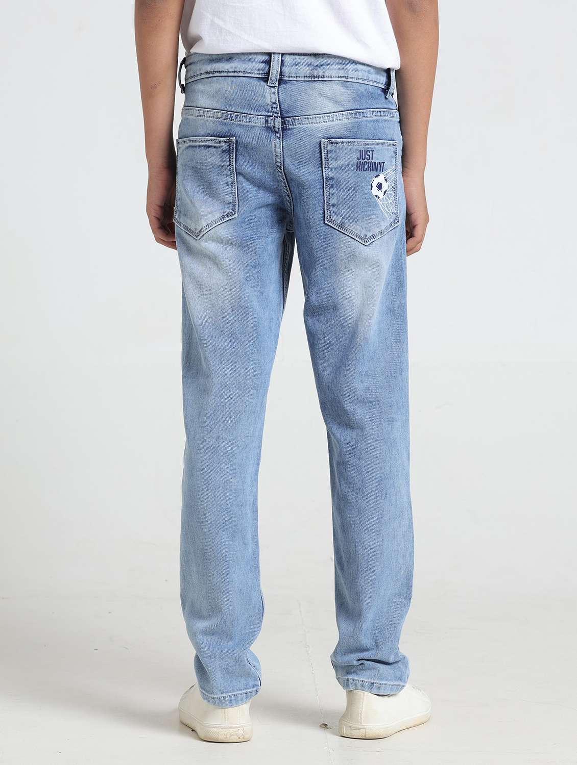 boys solid mid rise relaxed fit jeans - 22354300 -  Standard Image - 2