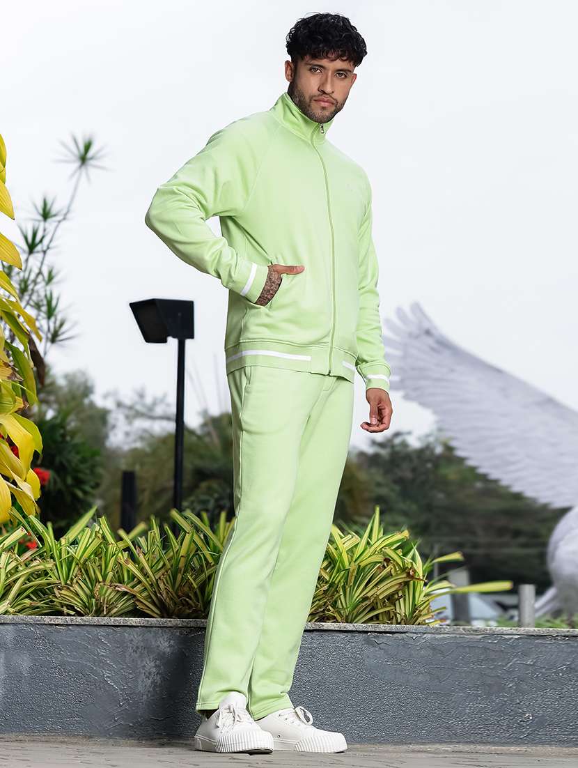 men solid long sleeve full length track suit - 22354346 -  Standard Image - 2