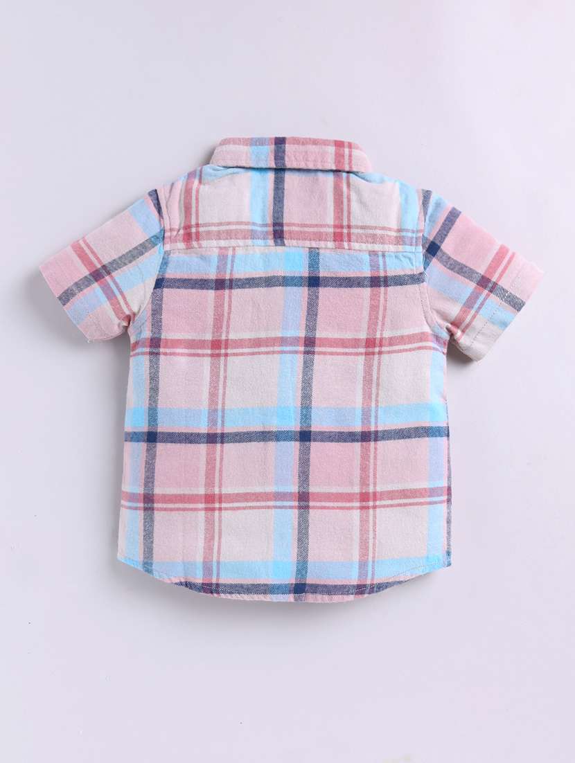 Boys Printed Collared Short Sleeve Shirt - 22354403 -  Standard Image - 2