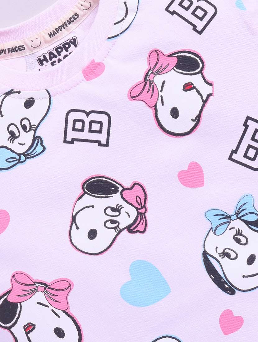 Girls Printed Short Sleeve Tee - 22354417 -  Standard Image - 2