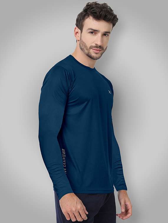 men pack of 4 solid long sleeve sports t-shirt - 22355027 -  Standard Image - 2