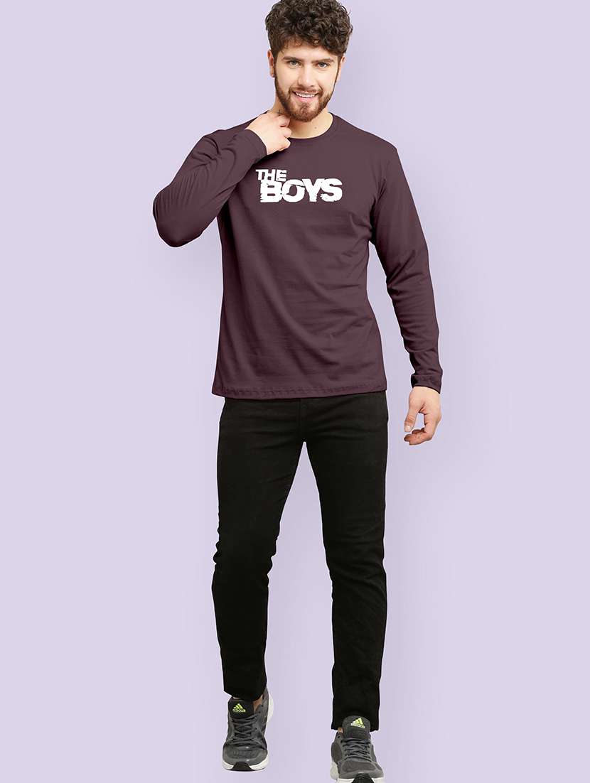 men solid long sleeves t-shirt - 22355329 -  Standard Image - 2