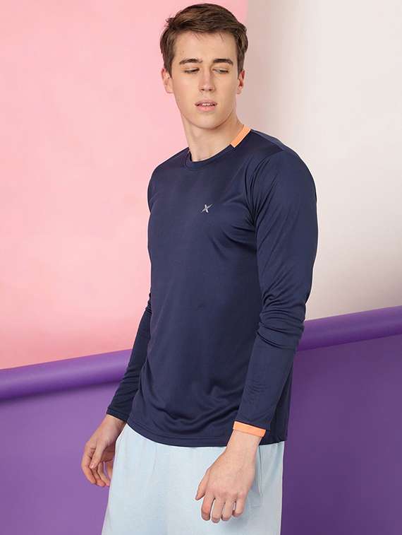 men solid long sleeve regular fit t-shirt - 22355412 -  Standard Image - 2