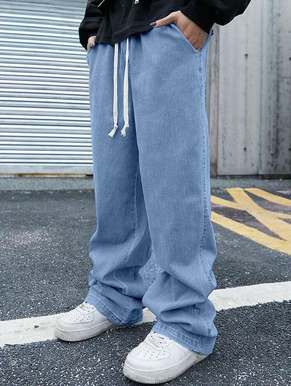 men solid mid rise jeans - 22355756 -  Standard Image - 2