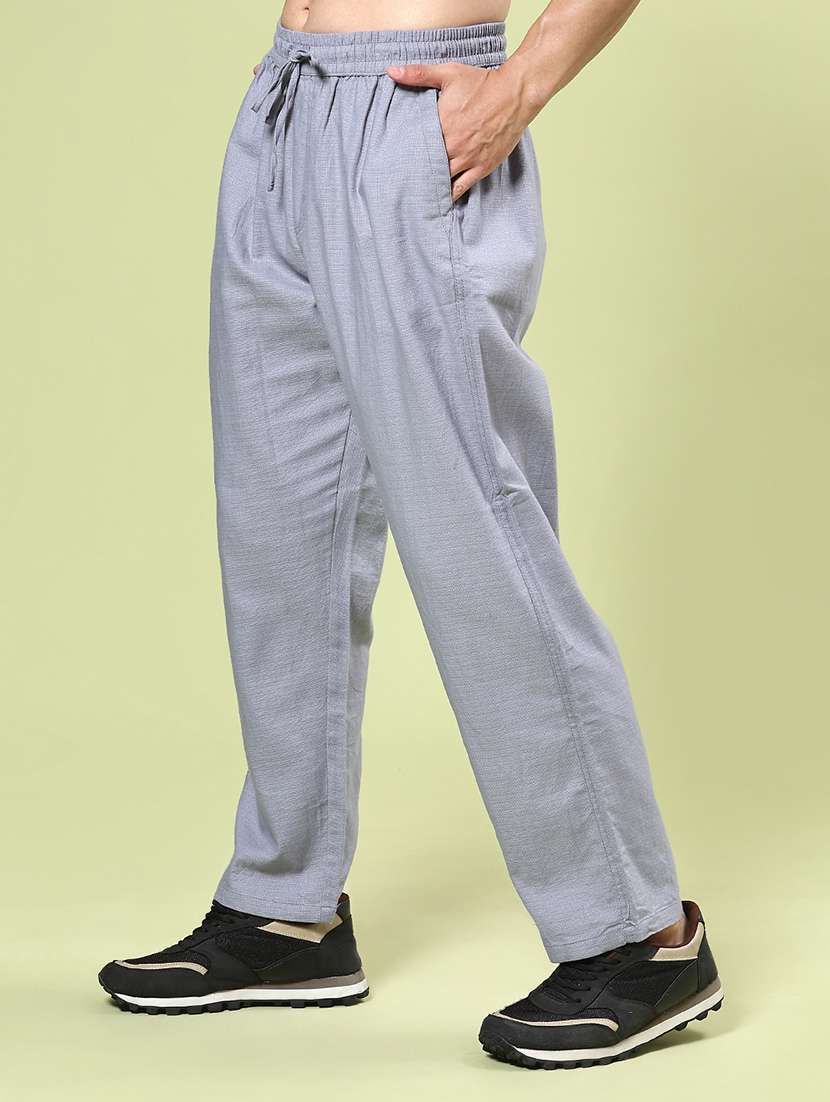 men grey cotton cargo - 22355850 -  Standard Image - 2
